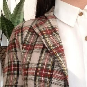 Vintage Plaid Blazer